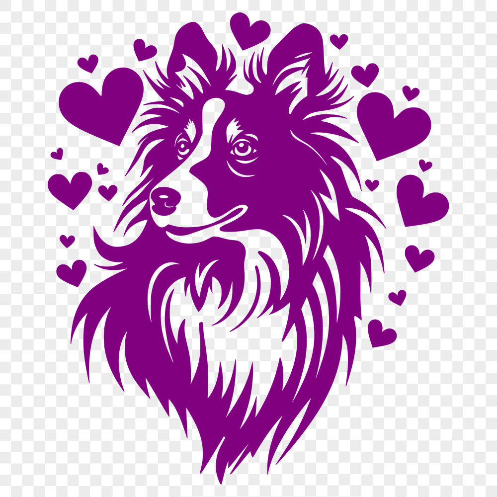 Free Stunning Shetland Sheepdog Vector Image