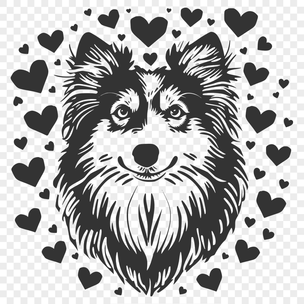 Stunning Shetland Sheepdog PNG