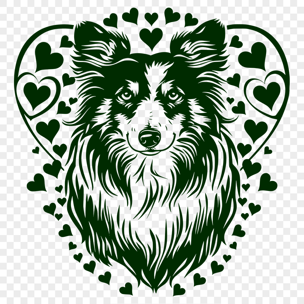 Creative Shetland Sheepdog - For Laser Cutter Project