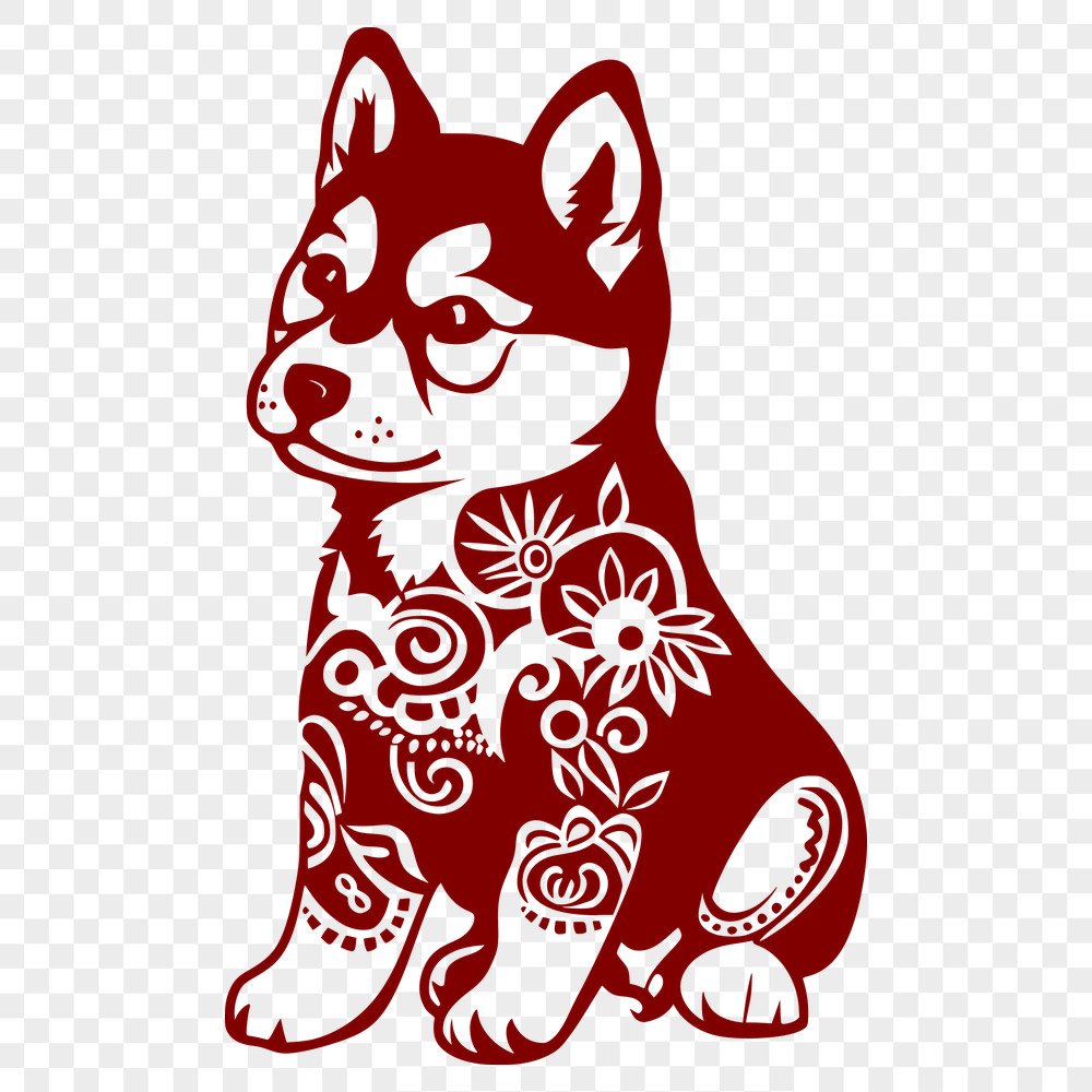 Unique Sitting Shiba Inu Decal