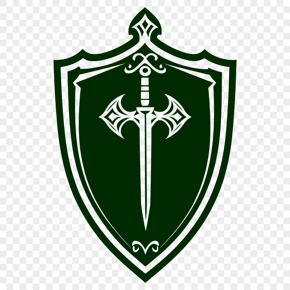 Vector Shield Design A graphic illustration of a shield designed as vector art for various cutting machines.
