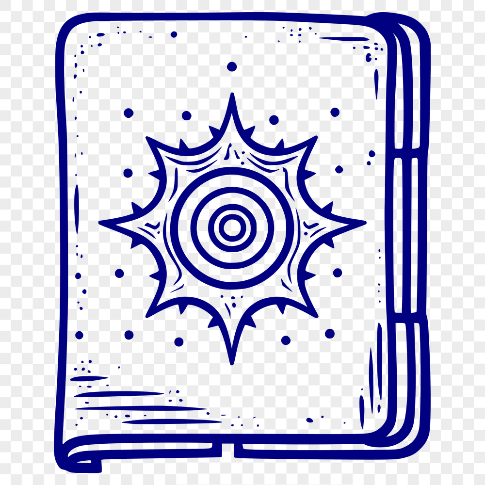 Free Unique Spell Book Illustration