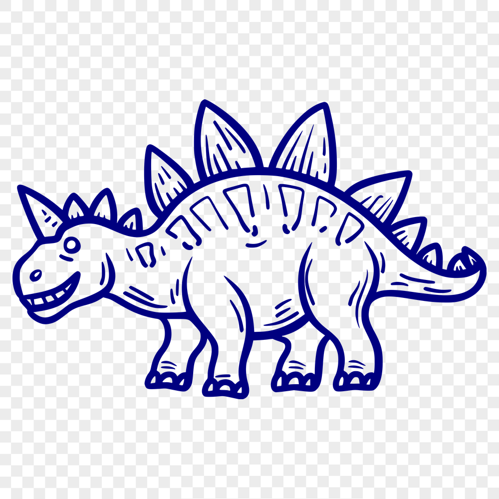 Unique Stegosaurus Clipart