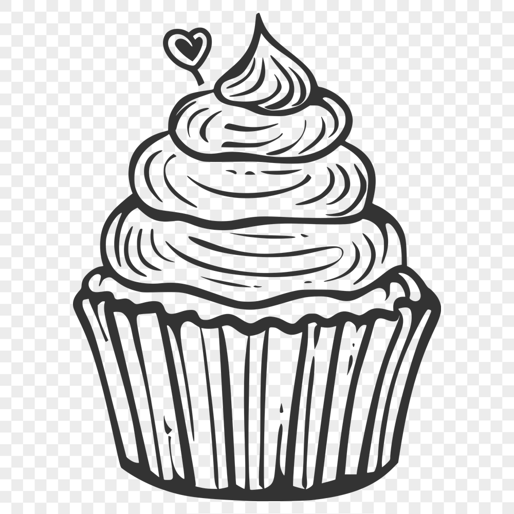 Free Unique Cupcake Digital Artwork