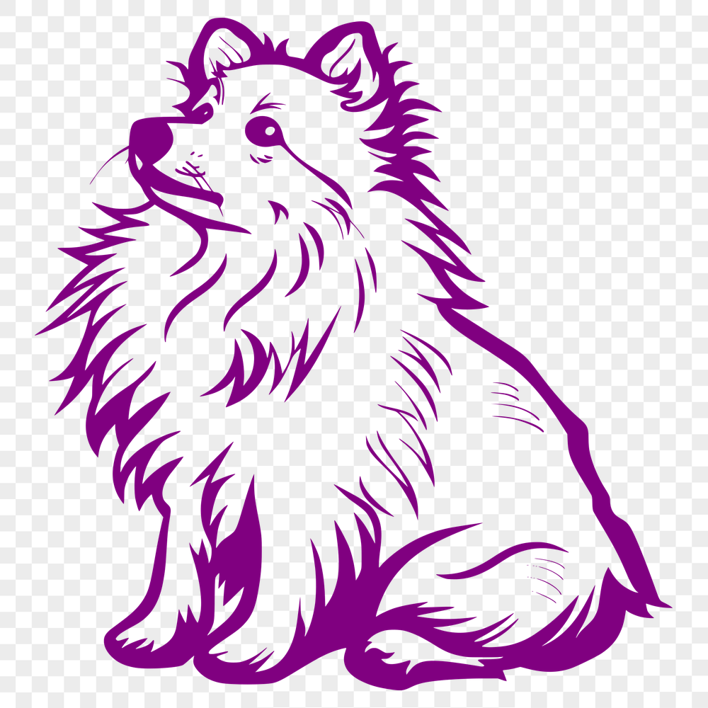 Artistic Shetland Sheepdog - For Glowforge Project