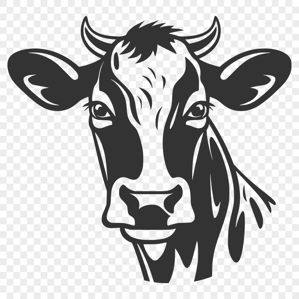 Free Beautiful Cow Clip Art