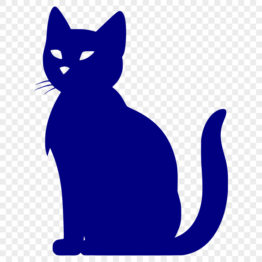 Free Sitting Cat Printable Image