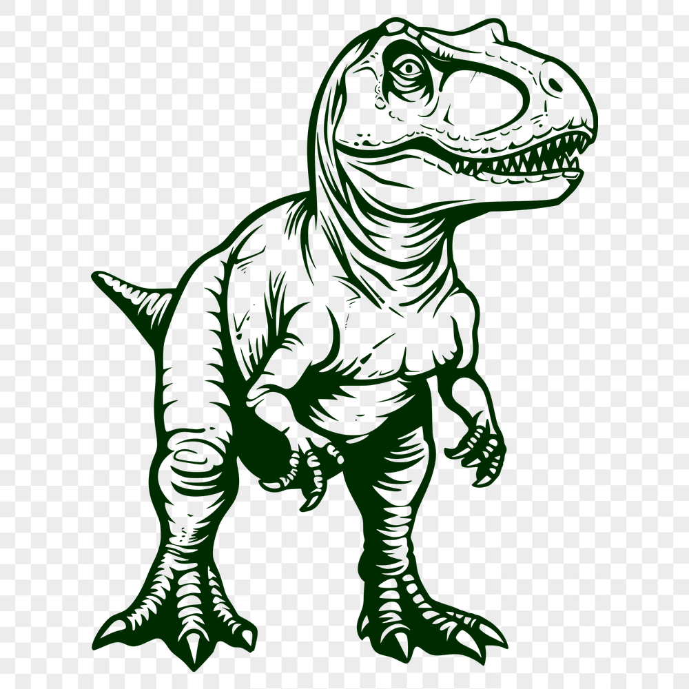 Artistic Dinosaur Vector Image