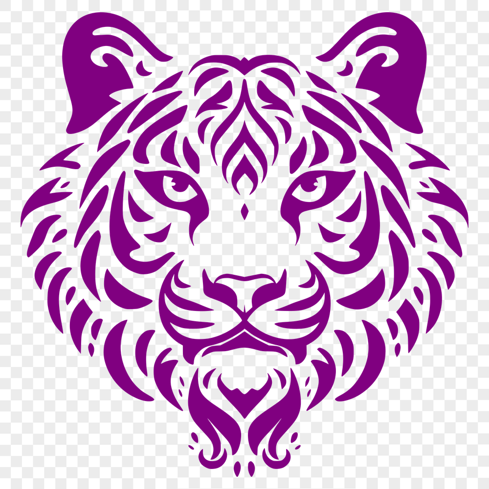 Free Creative Tiger Vector Image