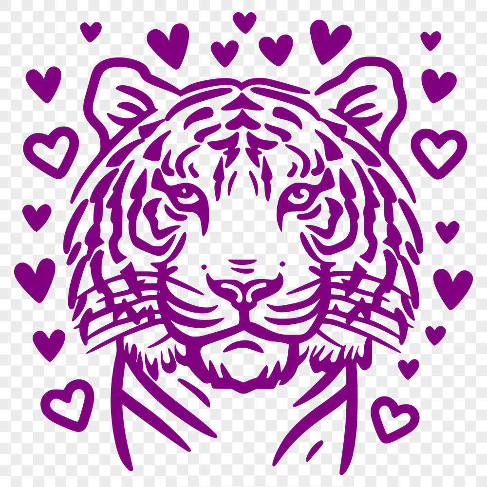 Free Beautiful Tiger Clip Art