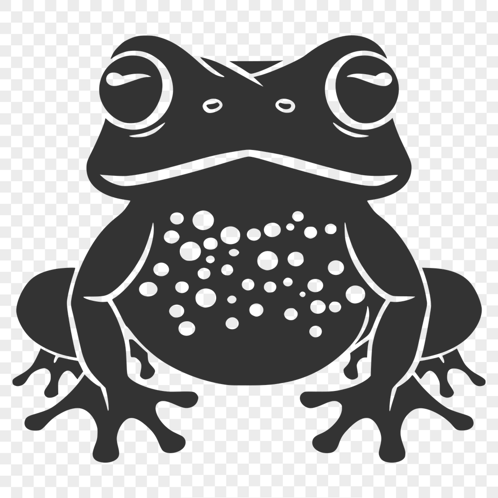 Artistic Frog SVG, PNG, PDF And DXF Files