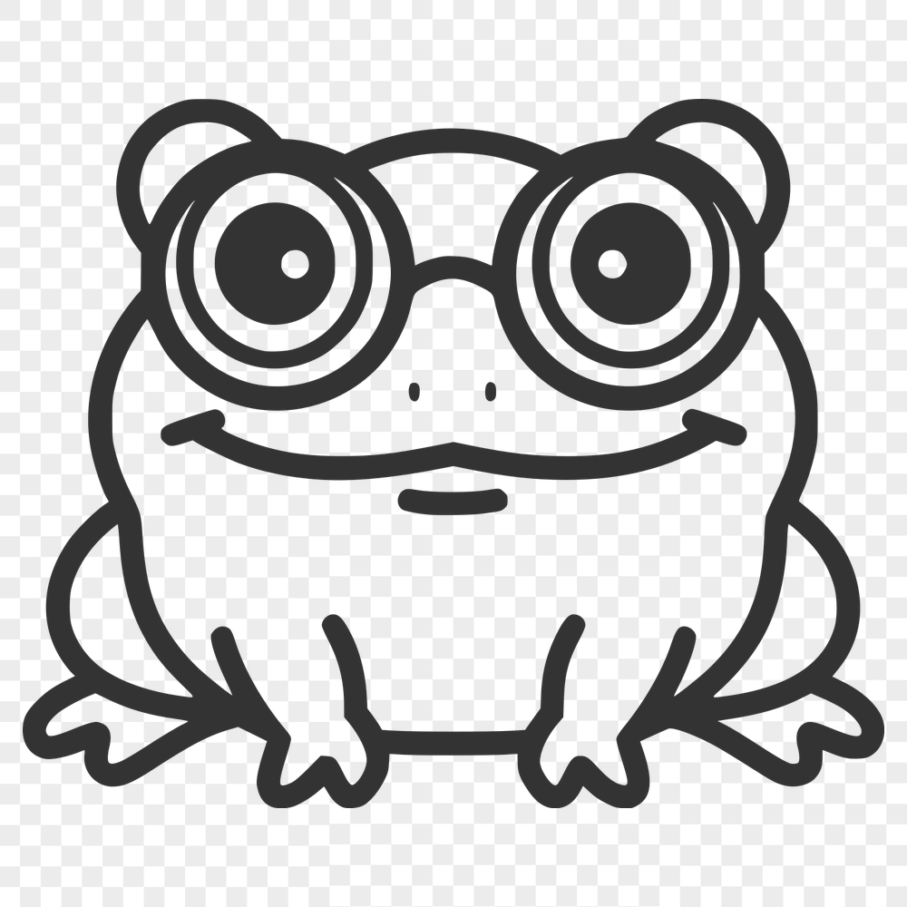 Creative Toad Wearing Glasses