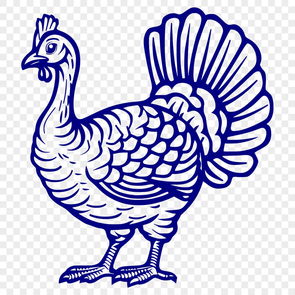 Artistic Turkey Vector Craft File