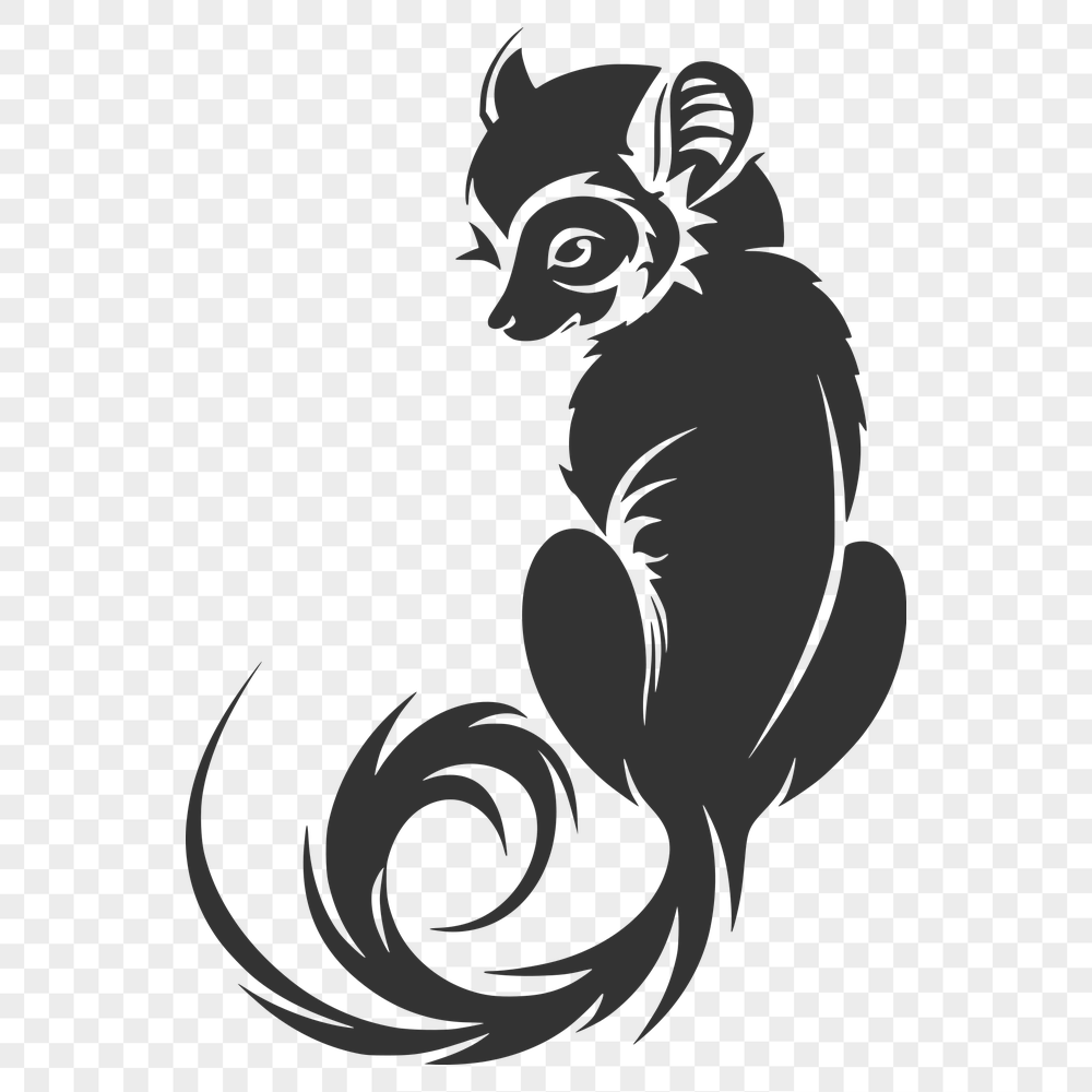 Beautiful Lemur Digital Art