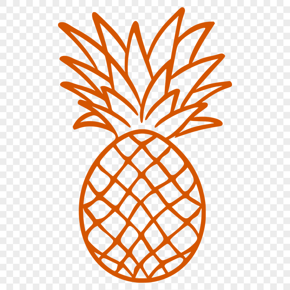 Free Pineapple Drawing