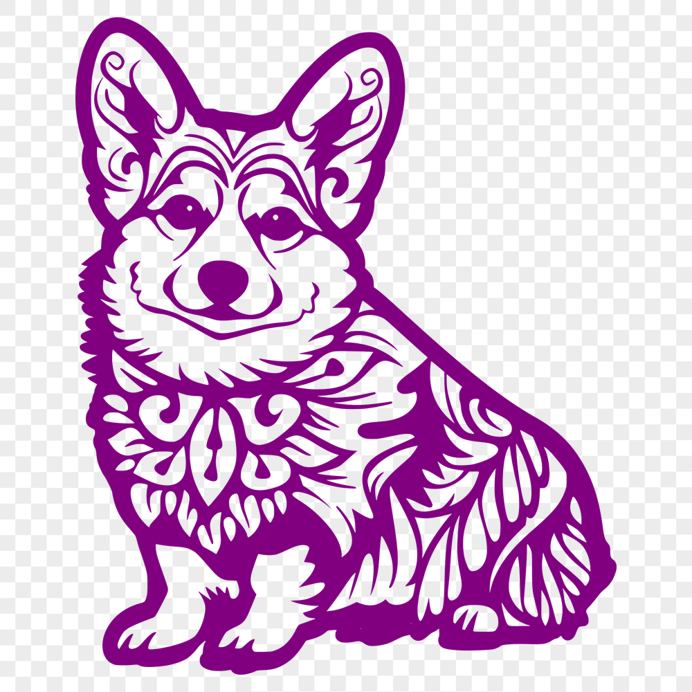 Creative Sitting Welsh Corgi Image