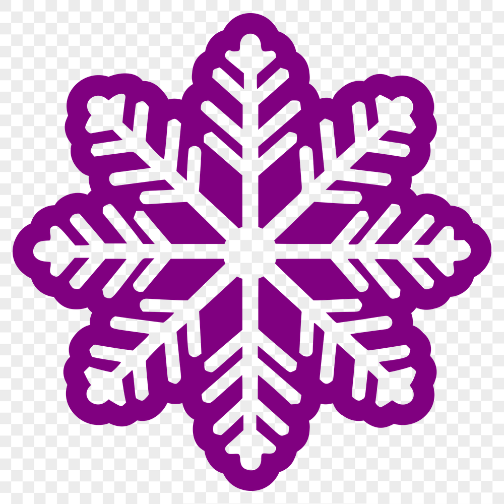 Artistic Snowflake - Vinyl PNG