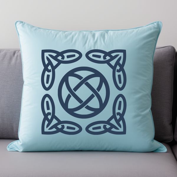 Intricately detailed Celtic design featuring interlocking patterns and motifs.
