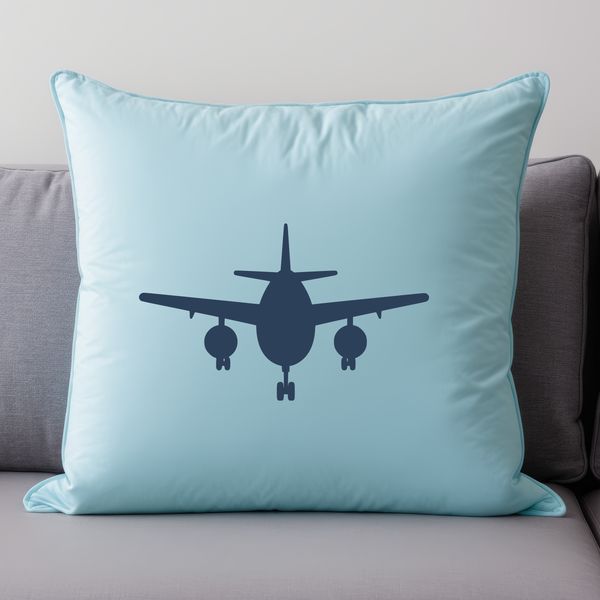 Vector illustration of a commercial airplane in flight, ideal for digital designs and cutting projects.