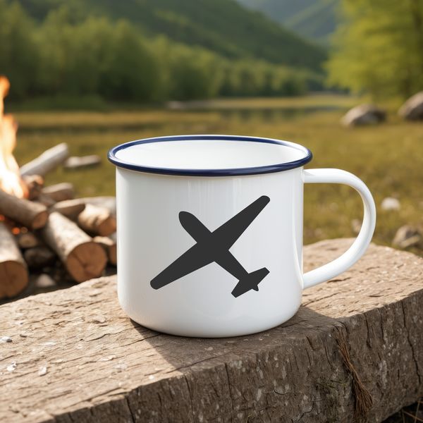 Vector illustration of a commercial airliner in flight.