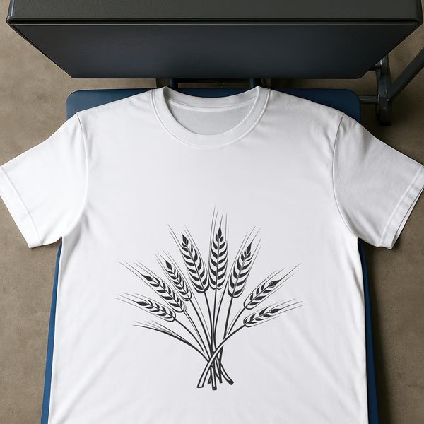 Vector Wheat Graphic Illustrated wheat graphic in vector format.