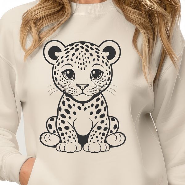 Large Cat Illustration Vector Art A digital illustration of a jaguar, a large wild cat species native to the Americas.