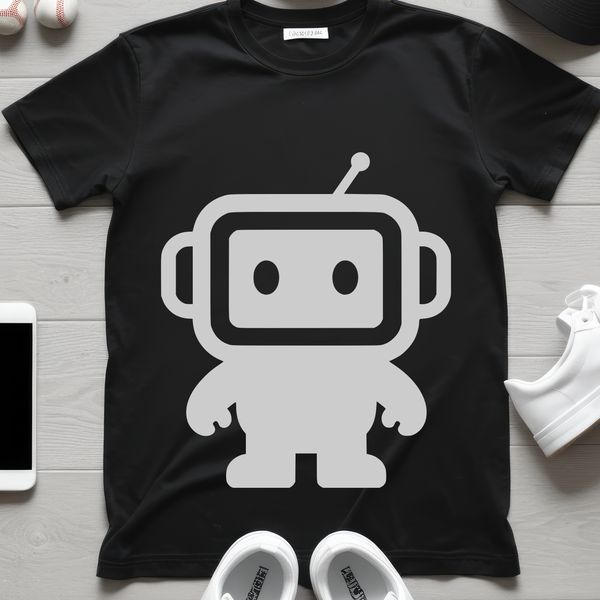 A futuristic robotic illustration created as vector art for commercial or personal use.