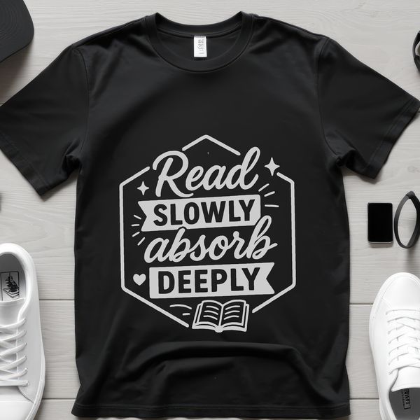 Illustrative vector graphic of a person reading book quotes, suitable for digital and offline projects.