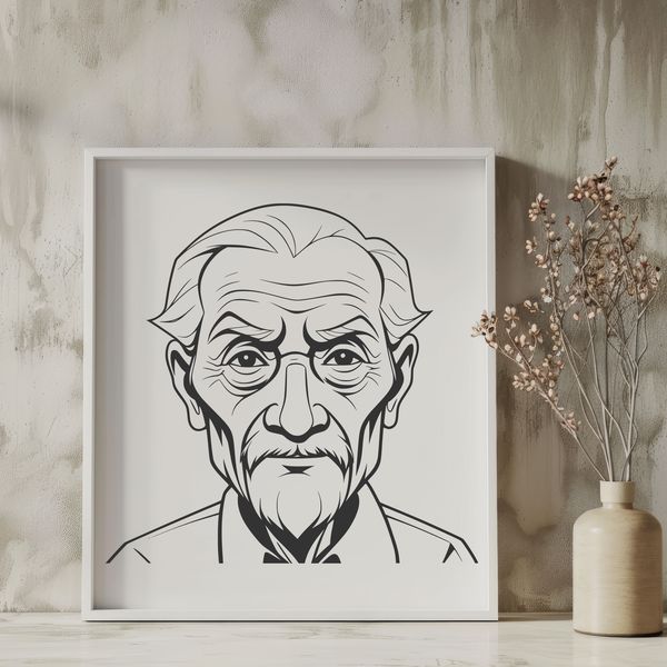A simple vector illustration of a male figure, suitable for digital design projects.