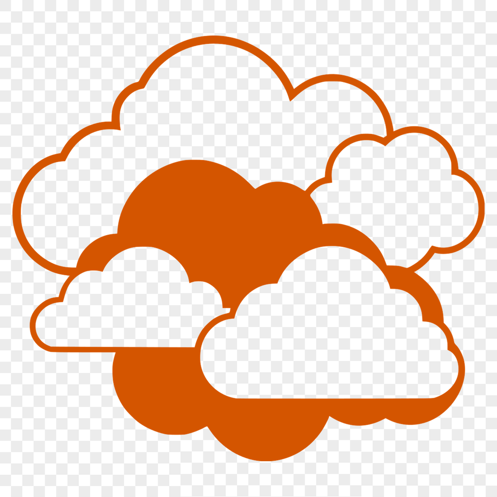 White Cumulus Cloud Illustration A stylized illustration of a white cumulus cloud against a light blue background, suitable for digital designs.