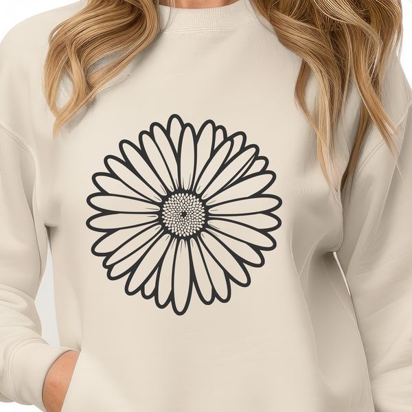 Free Daisy Vector Graphics A vector graphic representation of a common daisy plant, ideal for digital use.