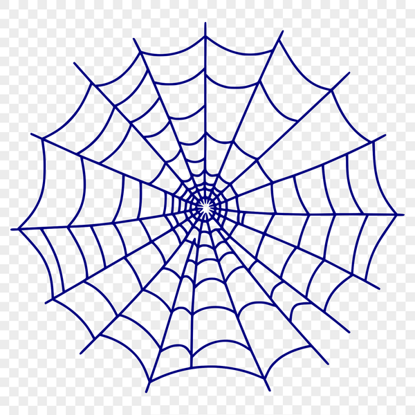 Beautiful Spider Web Design in Vector Format A detailed digital drawing of a spider's intricate web design in SVG.