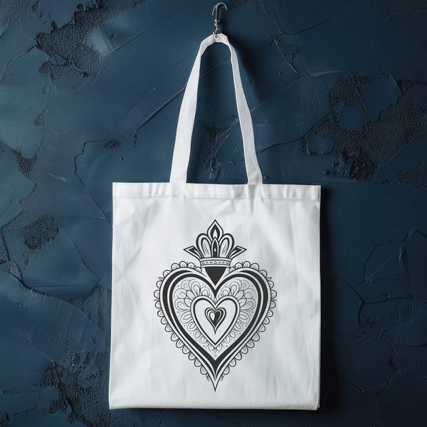 Free Clipart for Personal or Commercial Use SVG illustration of the Sacred Heart symbol for religious art projects.