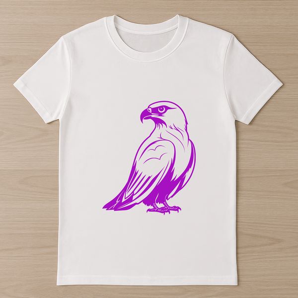 A vector illustration of a falcon in flight, suitable for cutting and engraving.