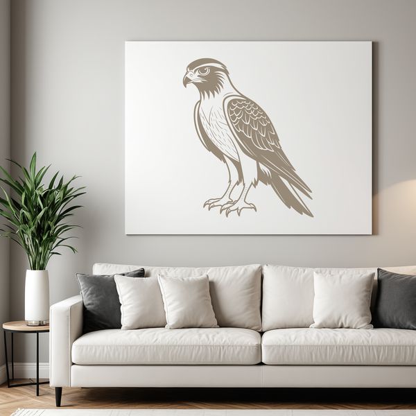 Falcon Vector Graphic Design Falcon bird in flight, simple vector illustration for cutting machines and digital designs.