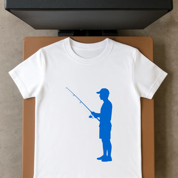 SVG fishing rod vector art for cutting machine and laser engrave