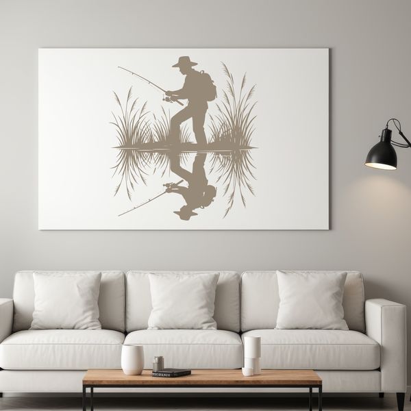 SVG fishing rod vector art for DIY projects