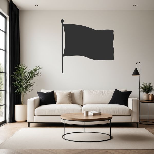 A simple vector graphic illustration of a flag.