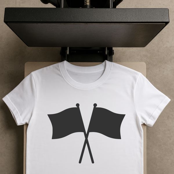 Flag vector art, ideal for cutting machines or laser engraving.