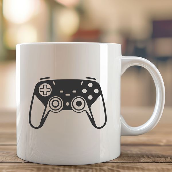 Classic Game Controller Illustration A detailed illustration of a standard video game controller with analog sticks and buttons.