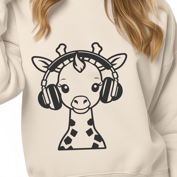Giraffe SVG Clip Art Vector An illustration of a giraffe, a common safari animal with long neck and legs.