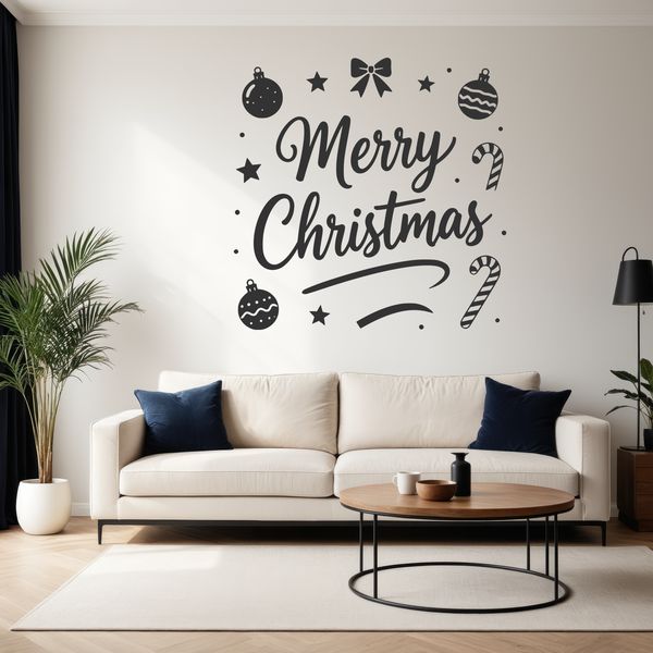 A collection of hand-drawn Christmas quotes and phrases in a festive font style.