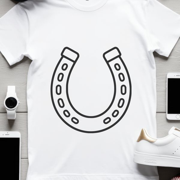 SVG vector horse shoe for commercial use and DIY projects