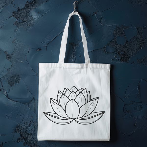 Lotus Flower Icon A stylized illustration of a lotus flower with multiple petals, suitable for vector design.