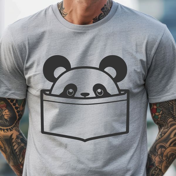 Free Panda Vector Image Download A simplified illustration of a wild animal, the giant panda, in a playful stance.