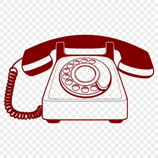 Phone Symbol Vector Design A high-resolution vector telephone icon designed for digital use in various formats.