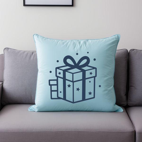 Vector design of a present with a gift box and wrapping paper, ideal for crafting and DIY projects.