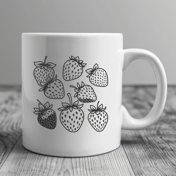 Vector Red Berry Design A vector illustration of a ripe red strawberry, suitable for various design purposes.