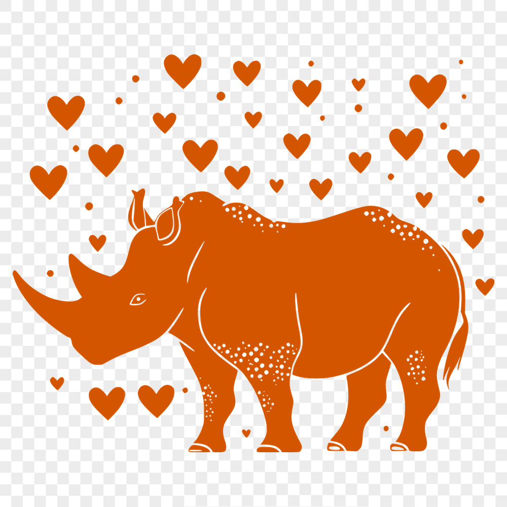 Creative Rhino In SVG Free Commercial Use Download