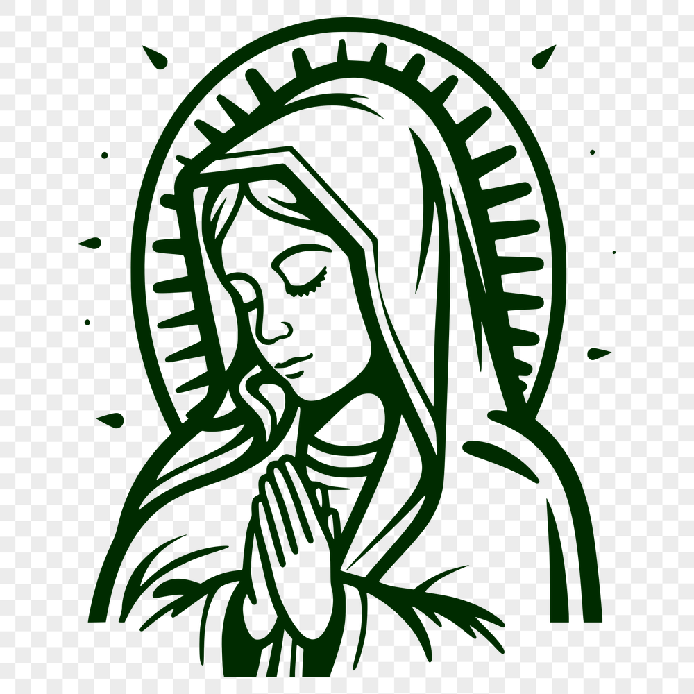 Free Unique Virgin Mary Printable Image